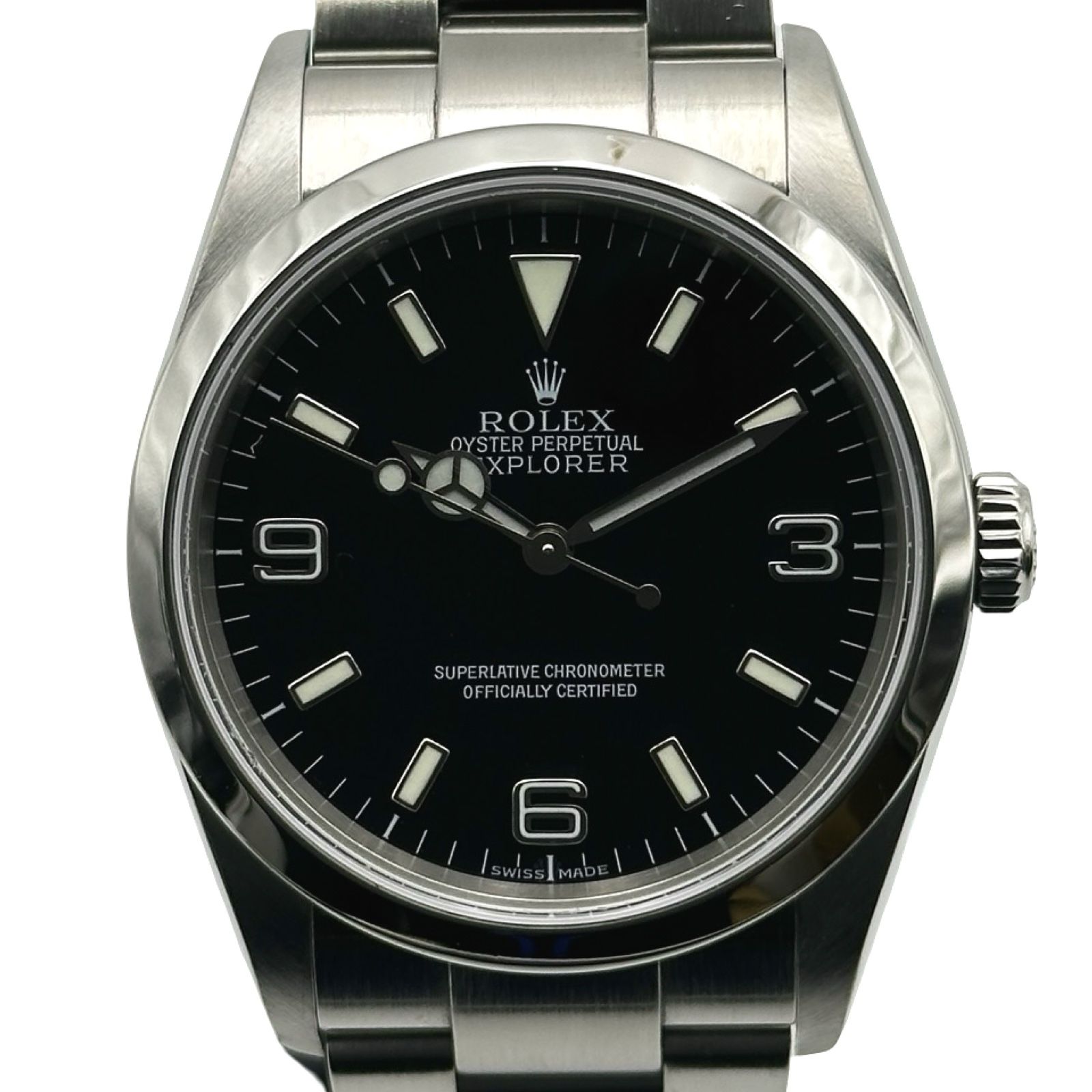 ロレックス ROLEX エクスプローラー1 114270 ブラック ステンレススチール 自動巻き メンズ 腕時計