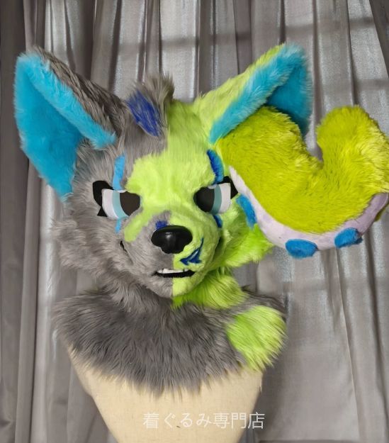 犬　猫　着ぐるみ ヘッド全頭　ヘッド ケモノ ファースーツ ぬいぐるみ コスプレ コスチューム Kurumi 一点物 C622