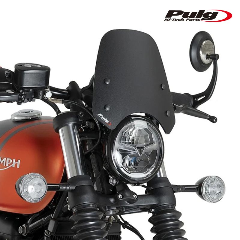 Puig 21925J NEW GENERATION SPORT [MATT BLACK] TRIUMPH BONNEVILLE BOBBER (21-26) BONNEVILLE BOBBER BLACK (18-20) プーチ スクリーン カウル
