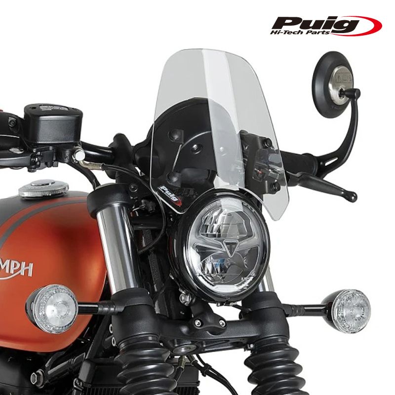Puig 21925W NEW GENERATION SPORT [CLEAR] TRIUMPH BONNEVILLE BOBBER (21-26) BONNEVILLE BOBBER BLACK (18-20) プーチ スクリーン カウル