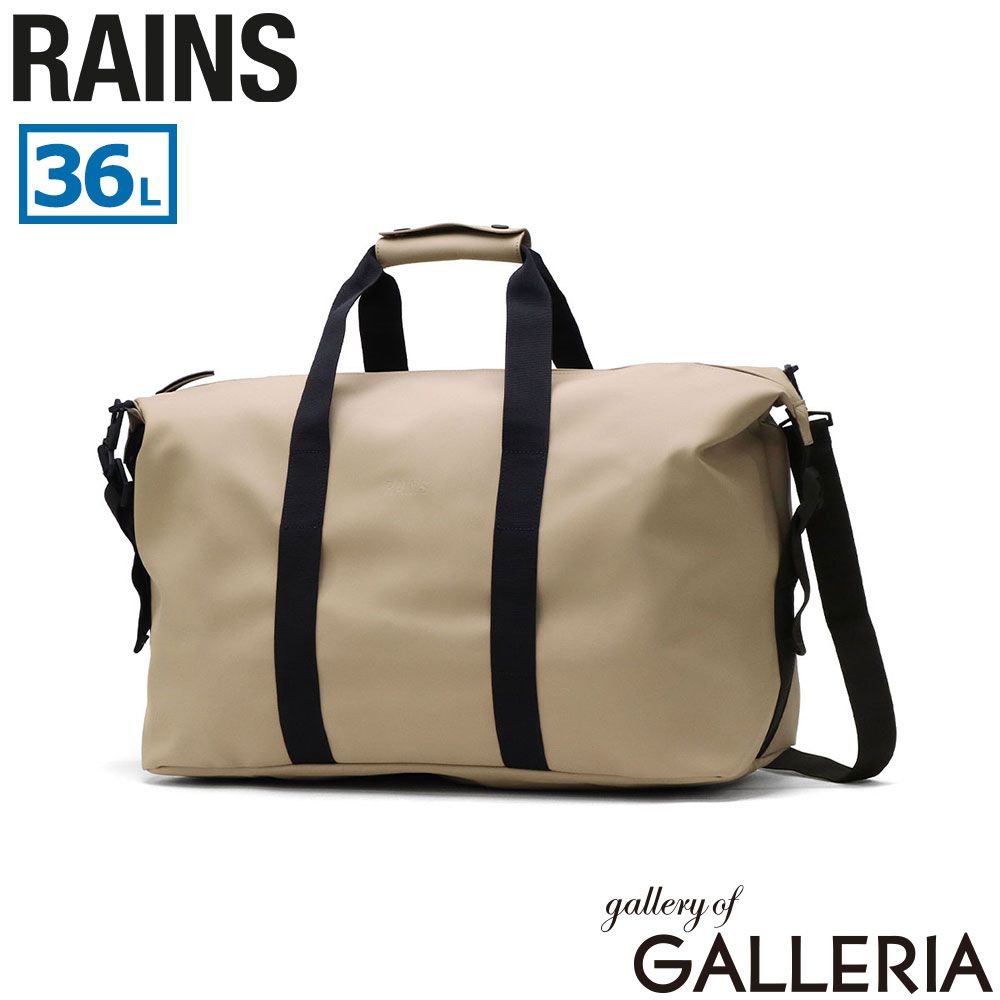 レインズ ボストンバッグ メンズ レディース 大容量 旅行 バッグ RAINS ブランド 大人 カジュアル 大きめ 斜め掛け 2WAY 軽量 軽い 36L A4 B4 撥水 耐久性 Hilo Weekend Bag 14200 Beige