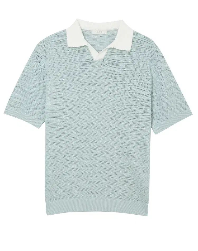 HAZZYS へジス メンズ 麻混 リネンブレンド ニット 95 100 105 110 新品