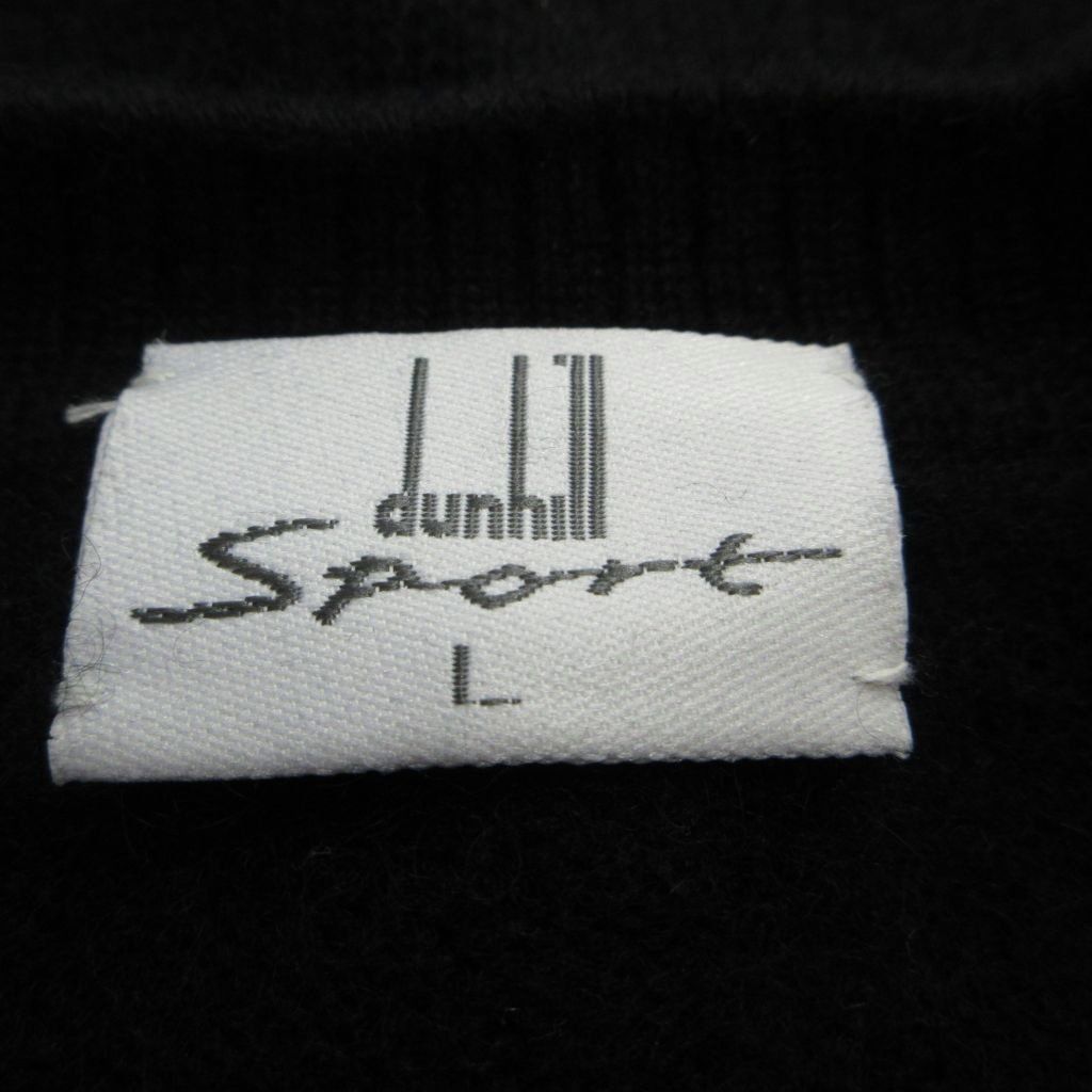 ダンヒル dunhill ニット セーター カシミヤ L 黒 ブラック 白 ホワイト 茶 ブラウン グレー アーガイル柄 Vネック 長袖 /NP ■GY53｜詳細画像