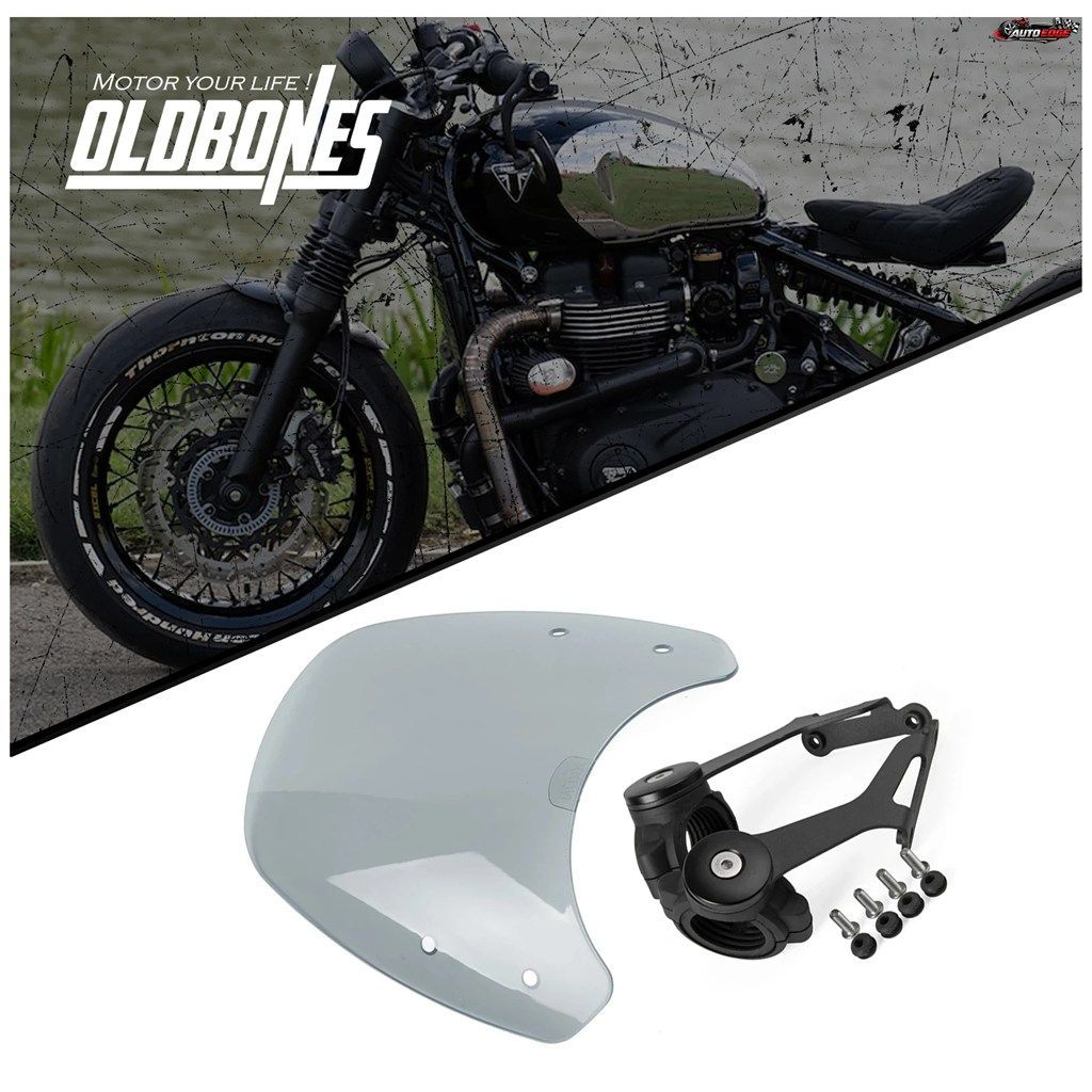 トライアンフ用 ABS製オートバイ用フロントウインドスクリーン、ウインドシールドスクリーン、保護ディフレクター、フライスクリーン（ブラ
