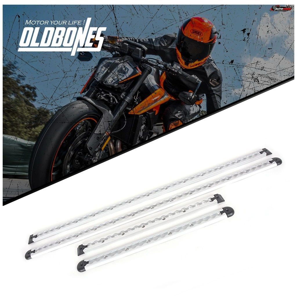 汎用バイク固定用エアラインレール（丸型/角型）長さ50/100cm、トラックストッパー付き 1個