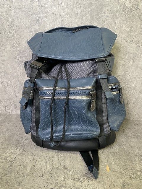 【中古】COACH ｺｰﾁ TERRAIN TREK BACKPACK ﾃﾗｲﾝ ﾄﾚｯｸ ﾊﾞｯｸﾊﾟｯｸ ﾘｭｯｸ F22239 ﾈｲﾋﾞｰ 33970849