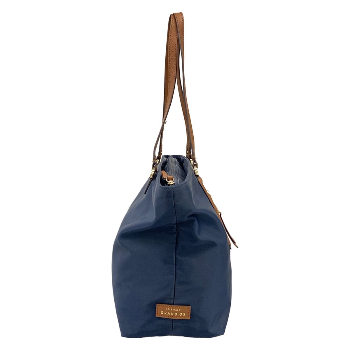 COLE HAAN(コールハーン) ショルダーバッグ - ネイビー×ブラウン GRAND 