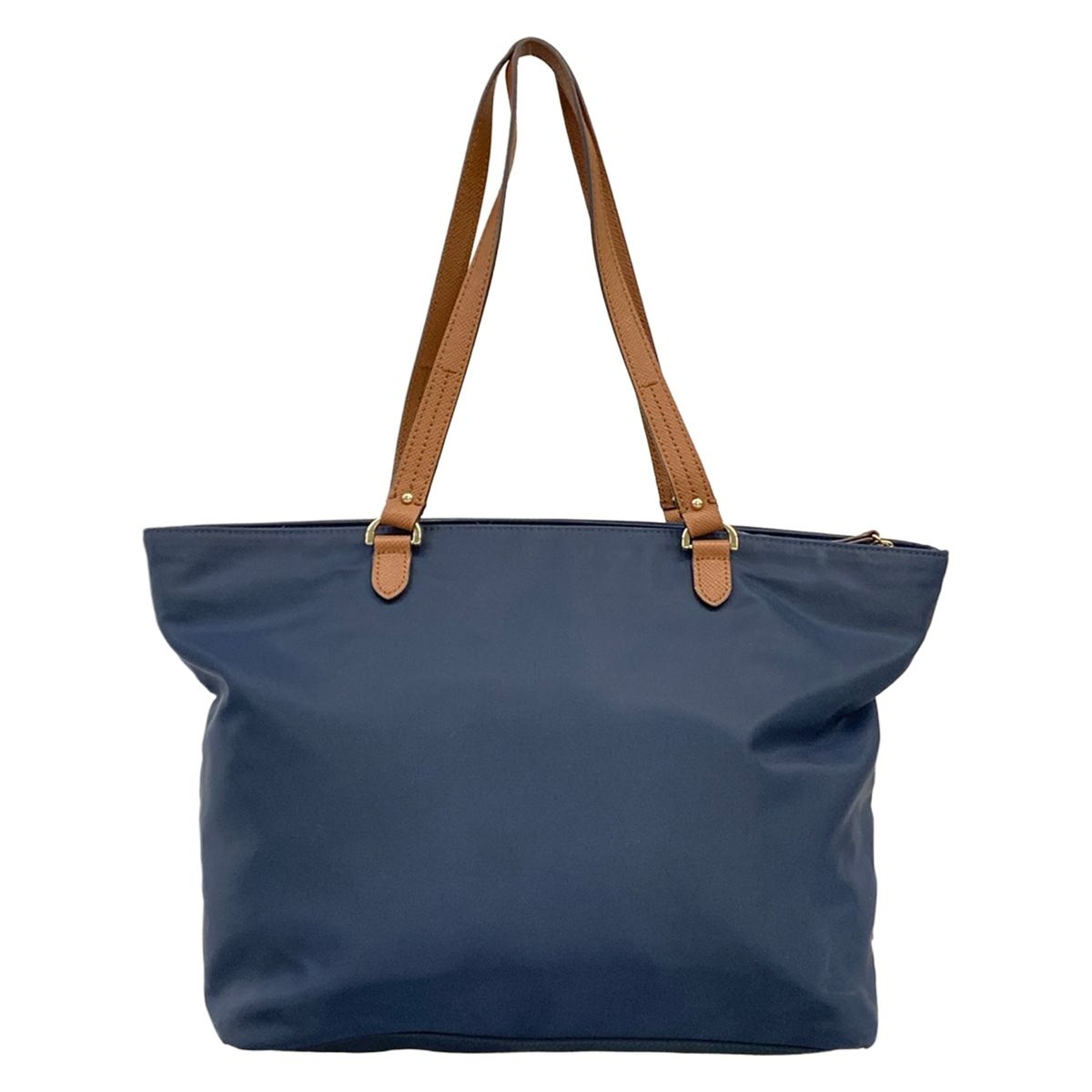 COLE HAAN(コールハーン) ショルダーバッグ - ネイビー×ブラウン GRAND 