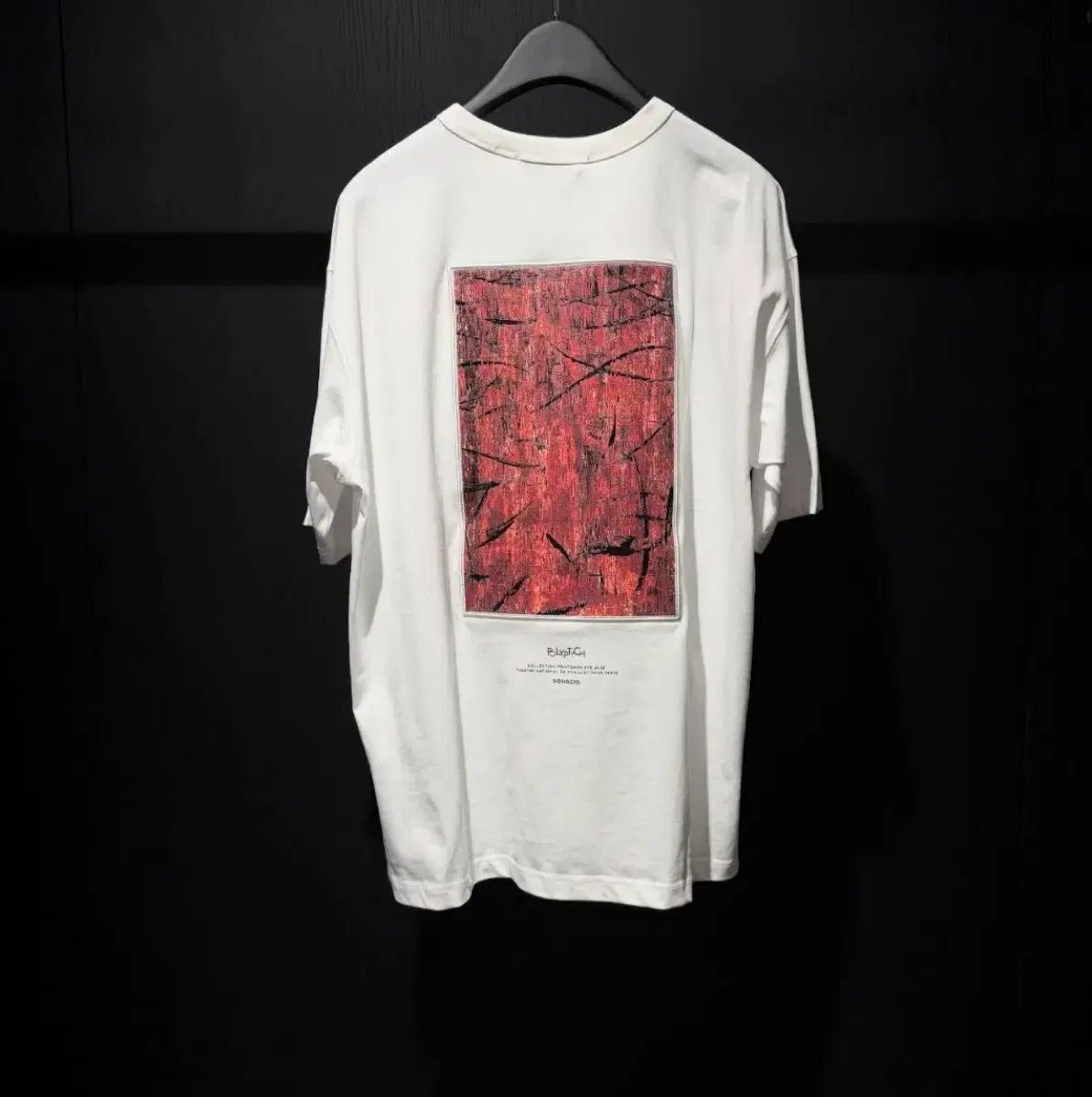 SONGZIO HOMME(ソンジオ・オム) 26 SS バーミリオン ペインテッド Tシャツ 白 48 新品