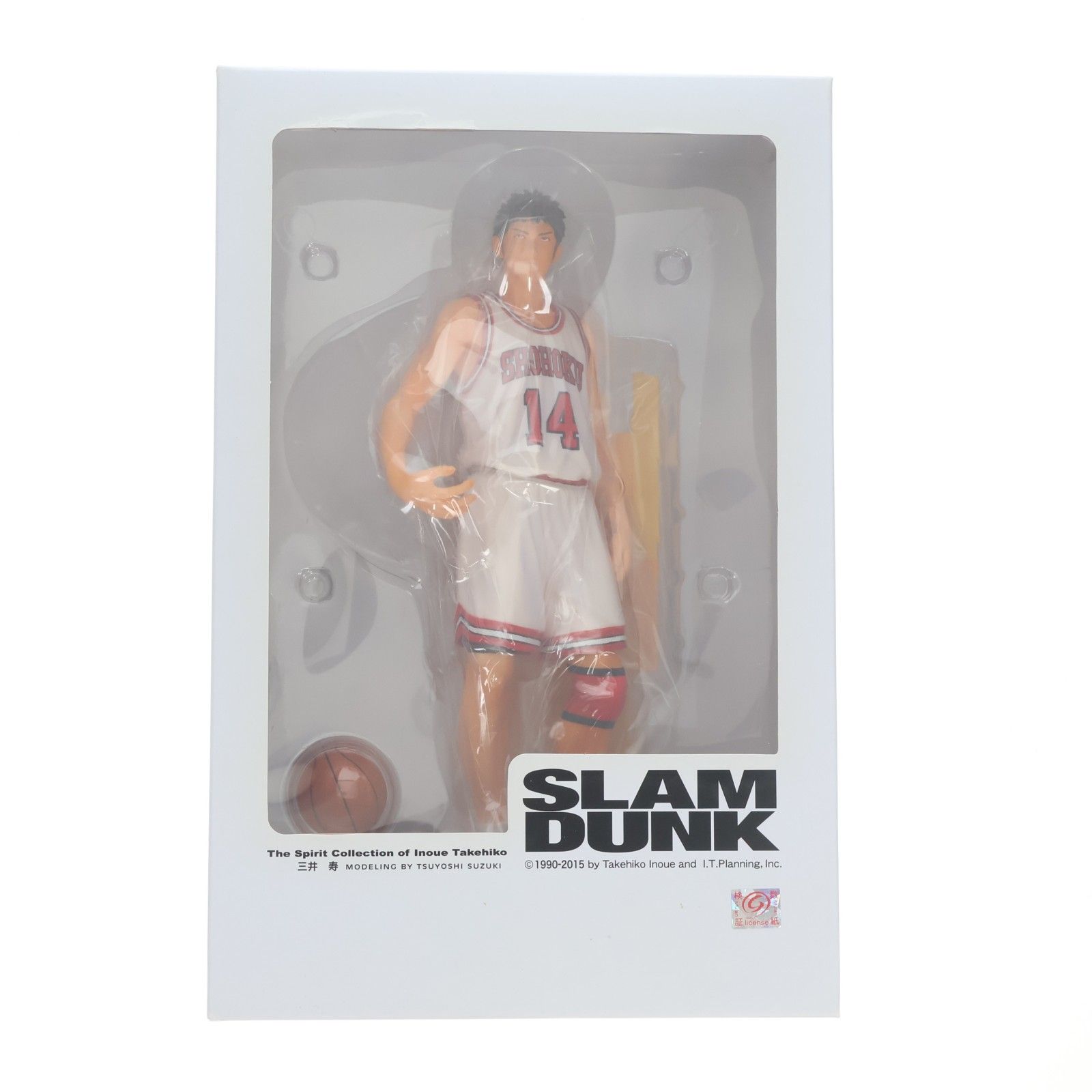 The Spirit Collection of Inoue Takehiko SLAM DUNK(スラムダンク) 三井寿(みついひさし) 白ユニフォームVer. 完成品 フィギュア エムアイシー