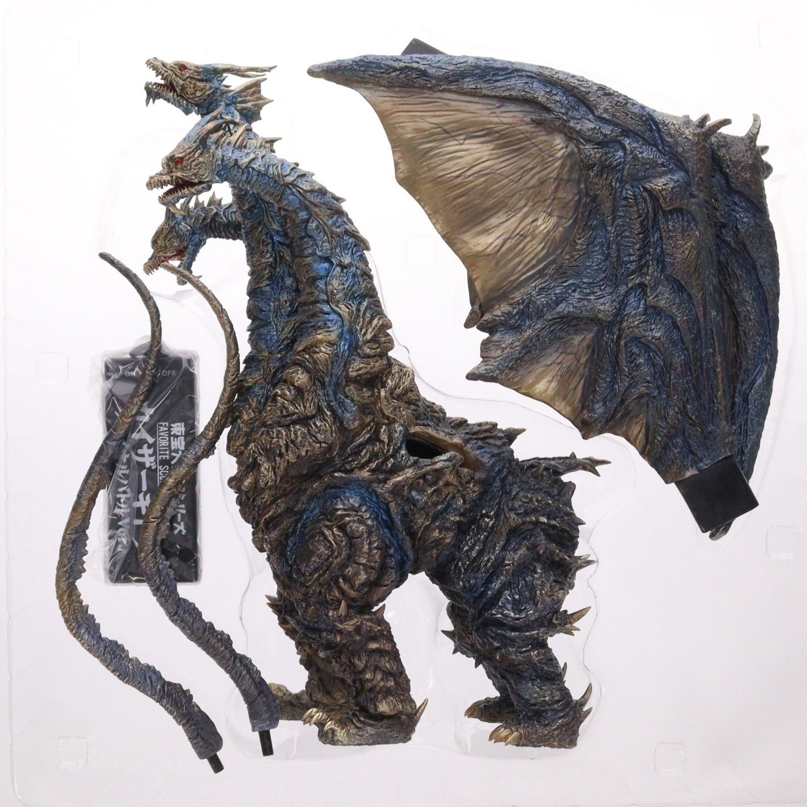 訳あり　東宝大怪獣シリーズ　カイザーギドラ　キングギドラ　ゴジラ　少年リック 得価，限定セール】 東宝大怪獣シリーズ FAVORITE SCULPTORS LINE