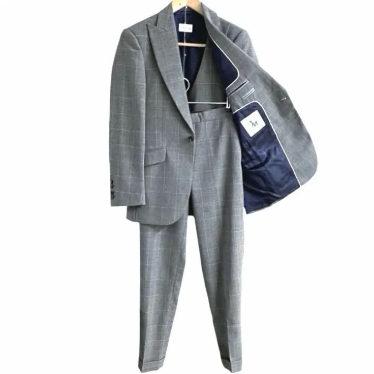J.P. Hackett No.14 Savile Row HACKETT LONDON FOX BROTHERS 3ピース セットアップ スーツ チェック