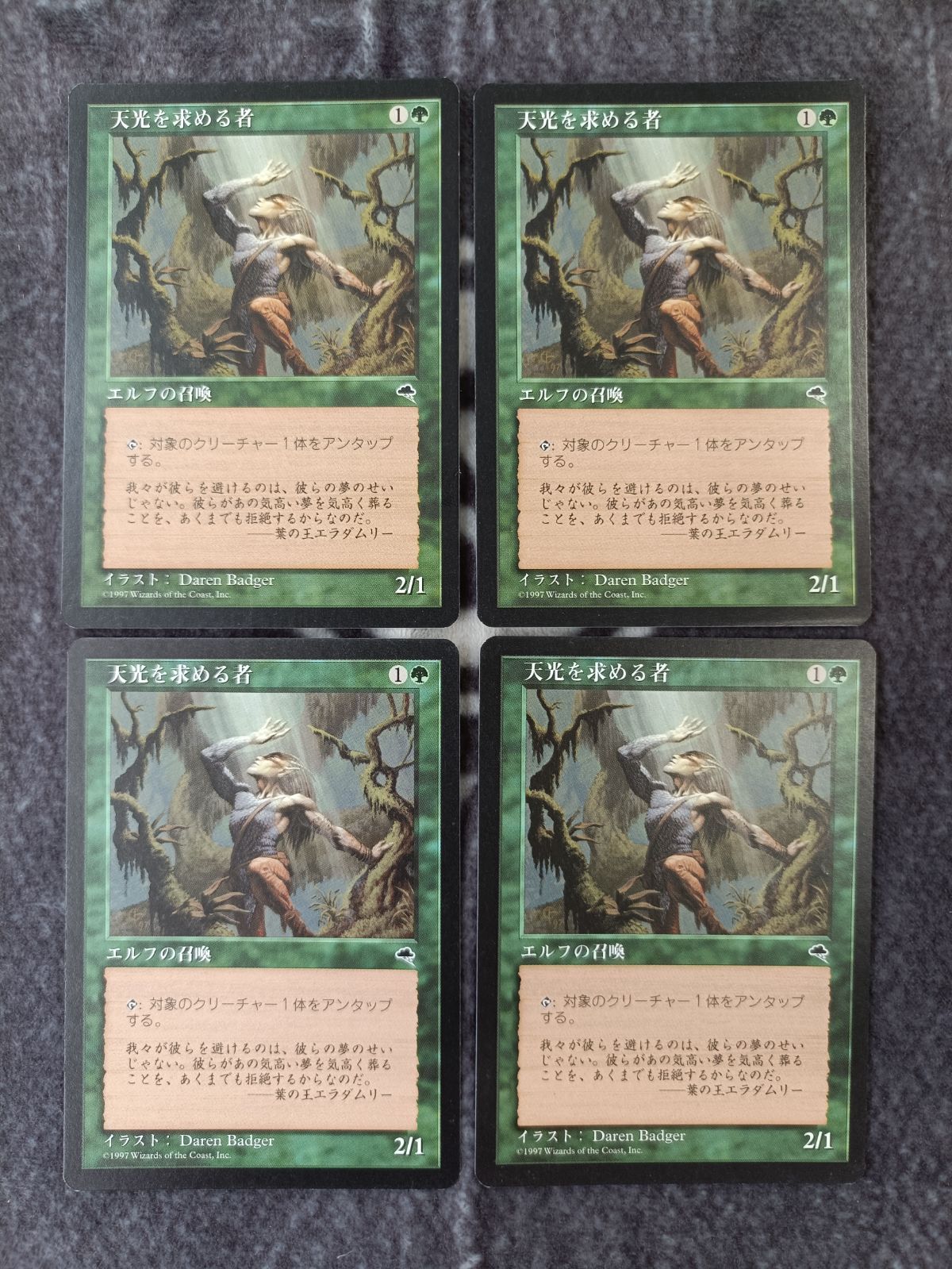 葉の王エラダムリー 4枚セット MTG 意志の力 日本語 ミスティカル 