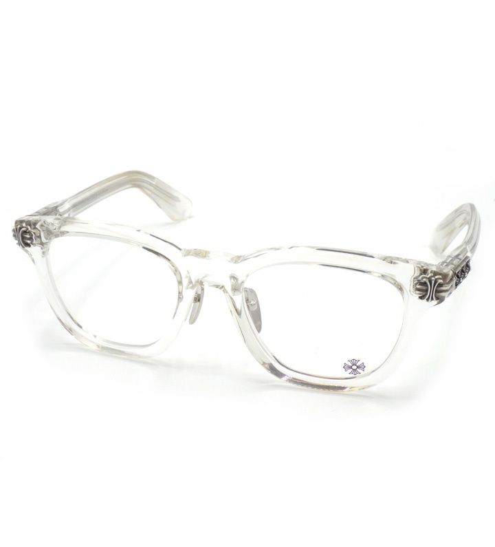 クロムハーツ CHROME HEARTS 【 SMOKE SHOW A 】 サイド CHプラス ロゴ クリア アイウェア サングラス 眼鏡 w27230