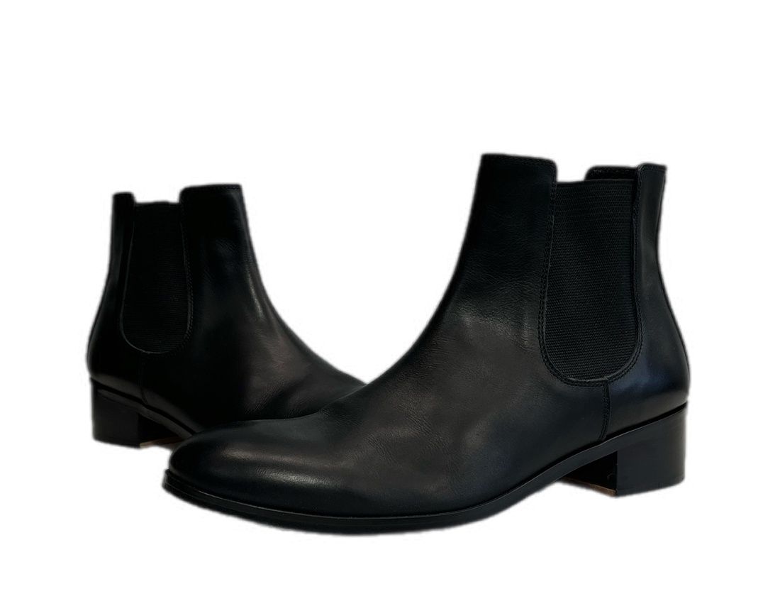 パドローネ PADRONE BL SIDEGORE BOOTS サイドゴアブーツ 黒 レザーブーツ 牛革 メンズ靴 ブーツ サイドゴア ブラック サイズ42 101sh-2698
