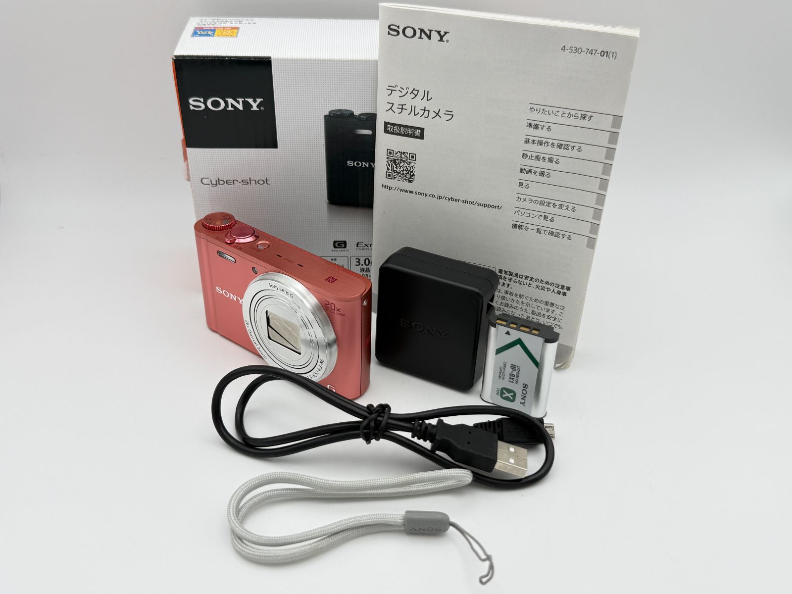 【美品】SONY Cyber-shot DSC-WX350 ピンク ソニー サイバーショット コンパクトデジタルカメラ