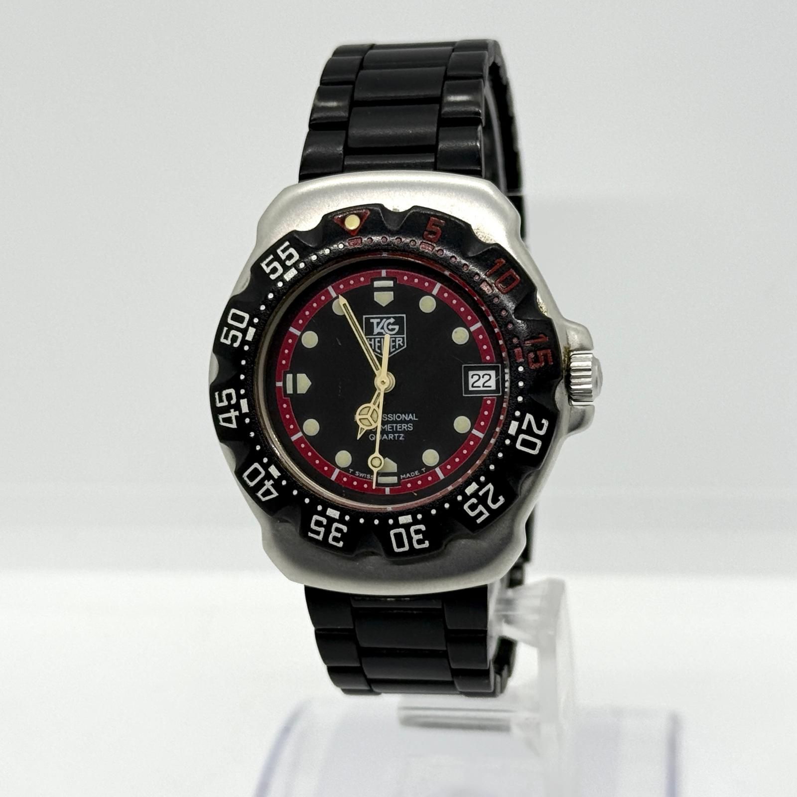TAG HEUER タグホイヤー プロフェッショナル 200m ブラック QZ