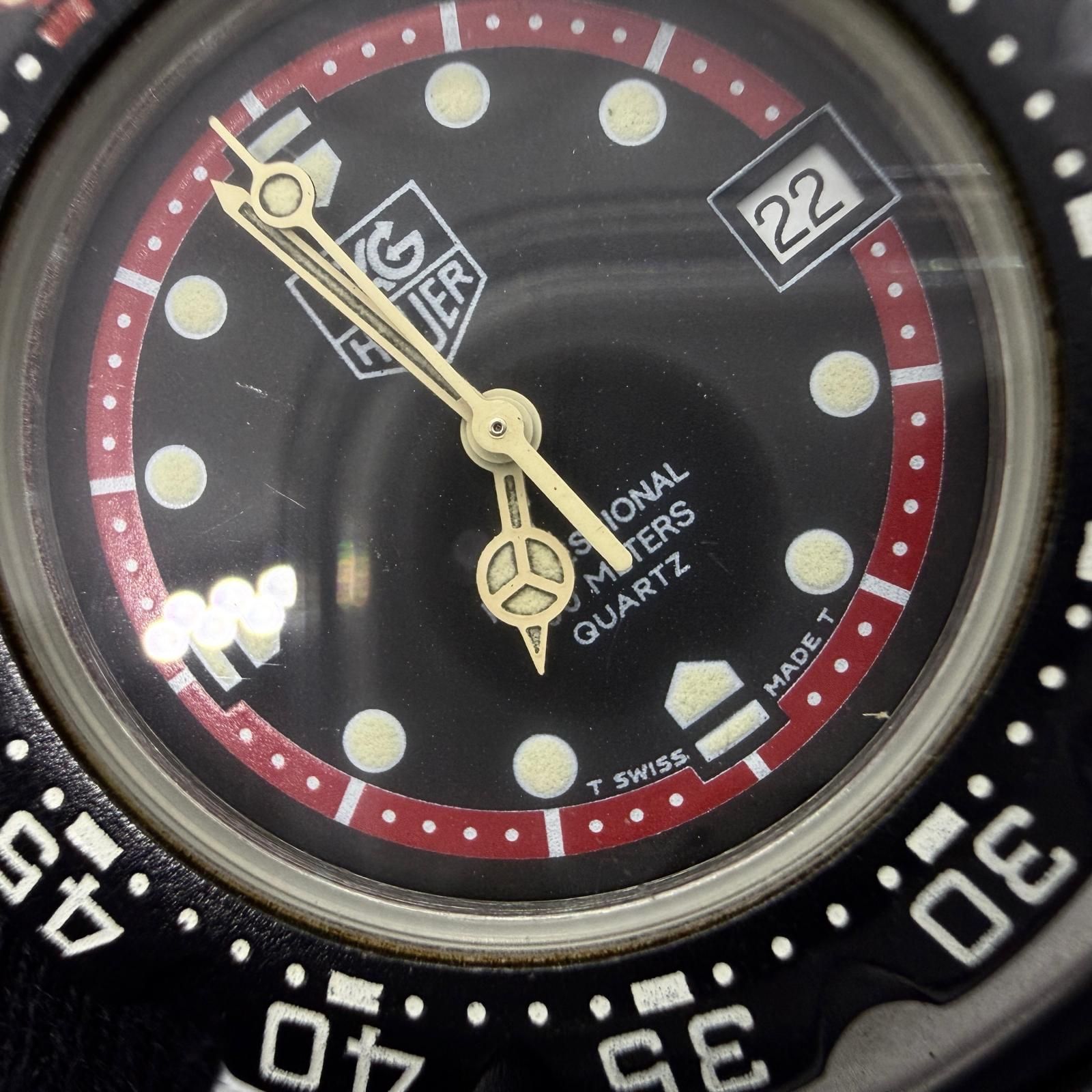 TAG HEUER タグホイヤー プロフェッショナル 200m ブラック QZ