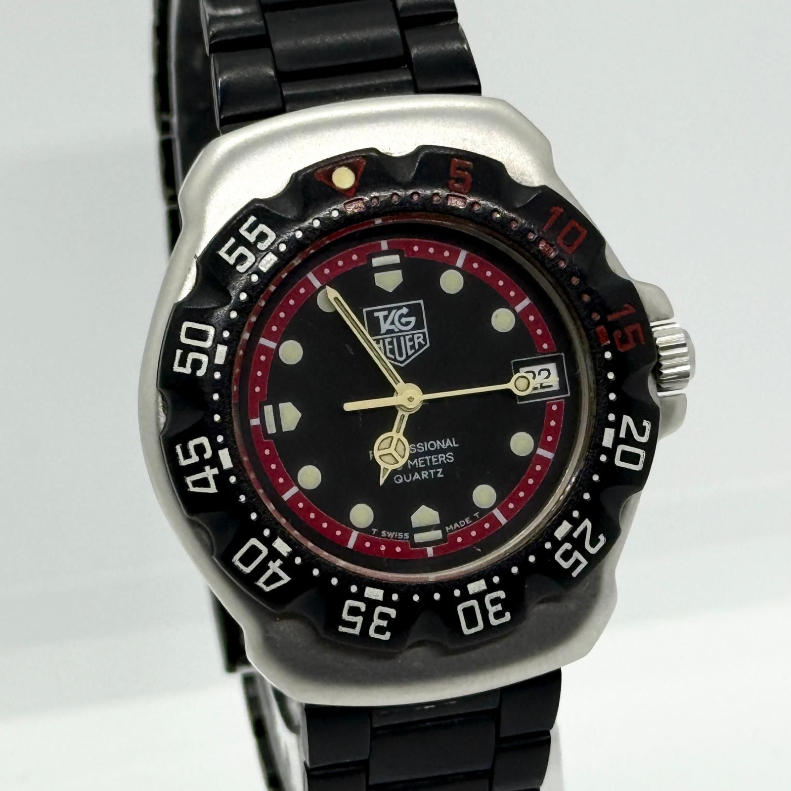 TAG HEUER タグホイヤー プロフェッショナル 200m ブラック QZ 