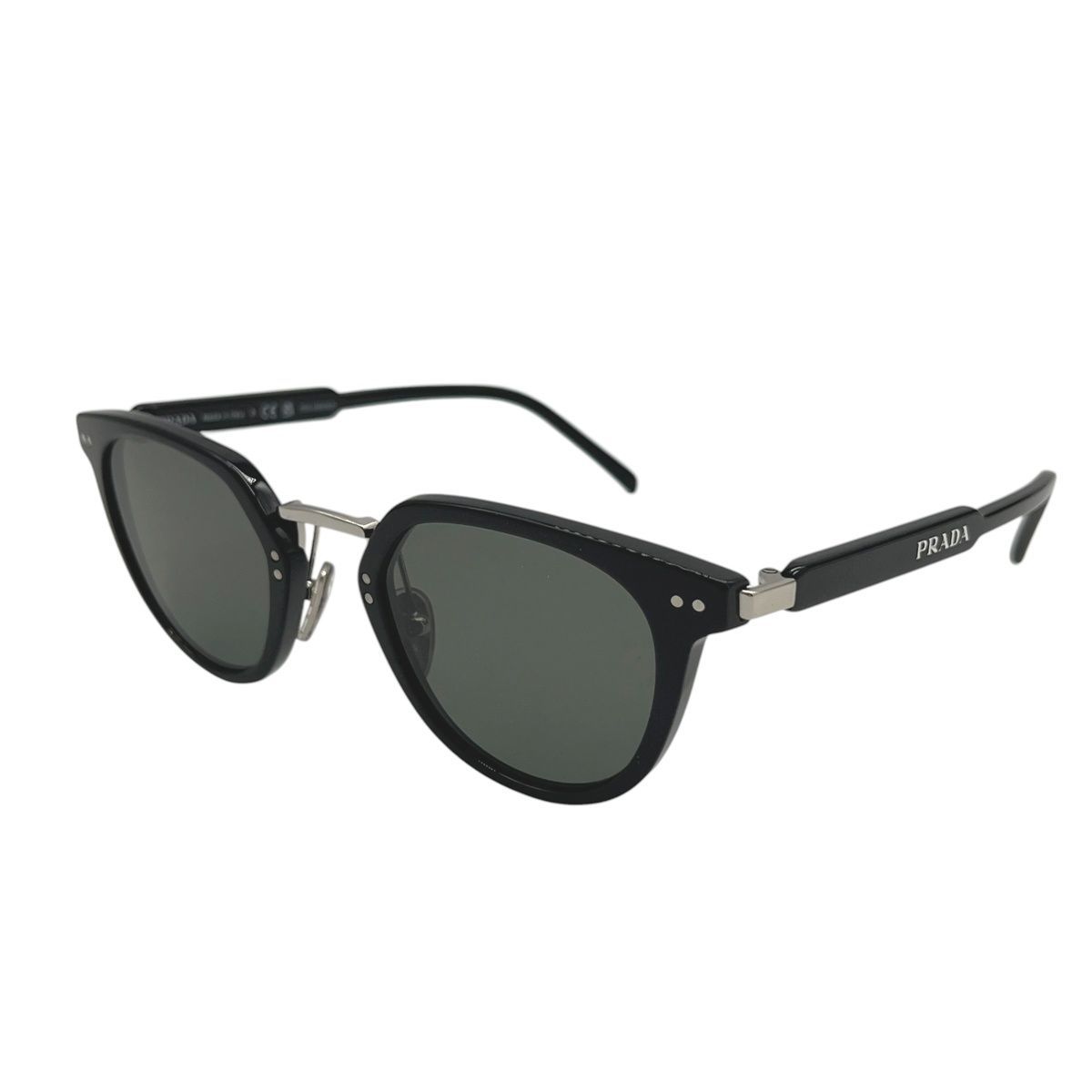 【中古】 PRADA プラダ サングラス SPR17Y FE60K ウェリントン サイドロゴ サングラス ブラック 黒 レーディス 26014941 CA
