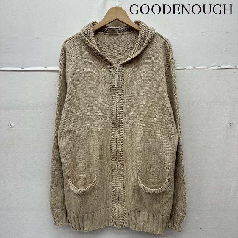 グッドイナフ 90s ショールカラー ジップ ニット カーディガン メンズ XL ISItems【USED】【古着】【中古】50161037