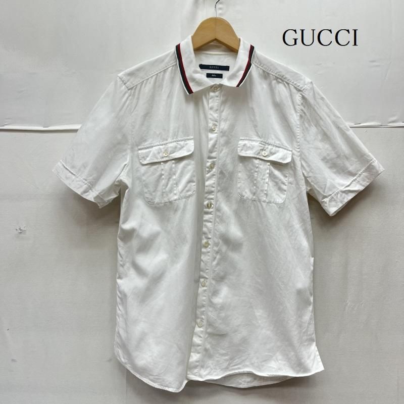グッチ ウェブ ストライプ コットンピケ シャツ メンズ 表記無し ISItems【USED】【古着】【中古】50161042