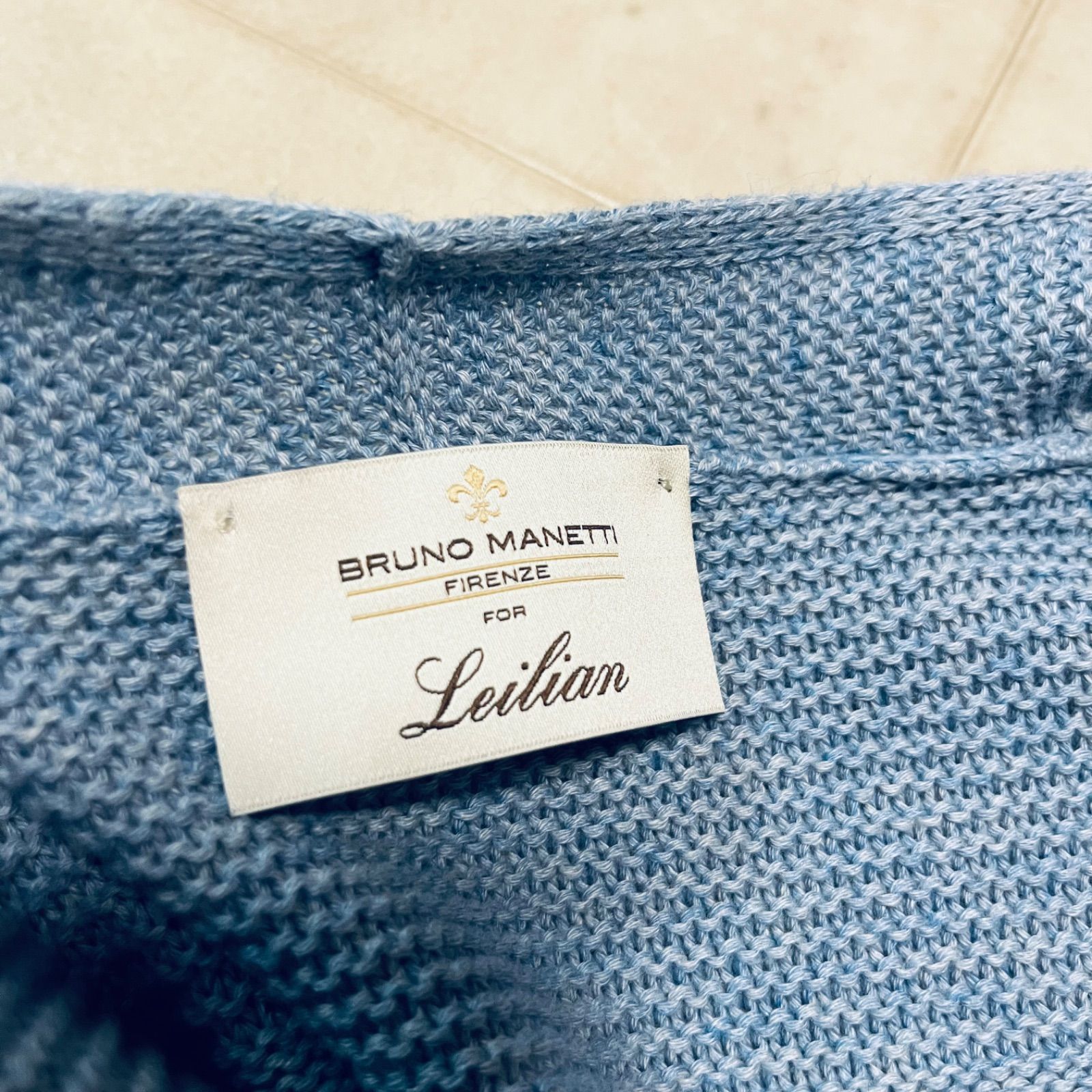 Leilian×BRUNO MANETTI レリアン ブルーノマネッティ コットンカシミア