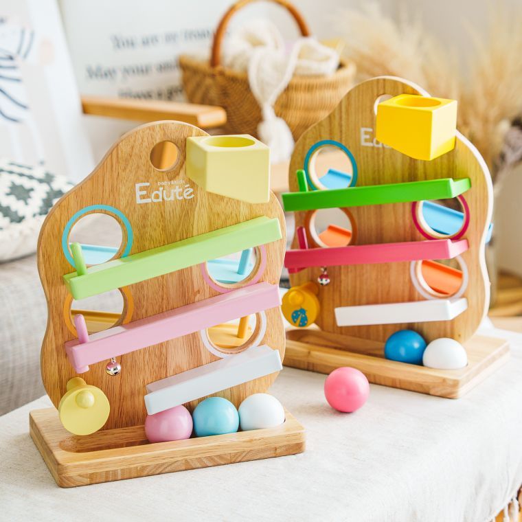 木のおもちゃ 知育玩具｜Edute baby&kids エデュテ｜TREEスロープ ツリースロープ｜出産祝い 誕生日 おもちゃ｜1歳 男 女 おうち時間 子供