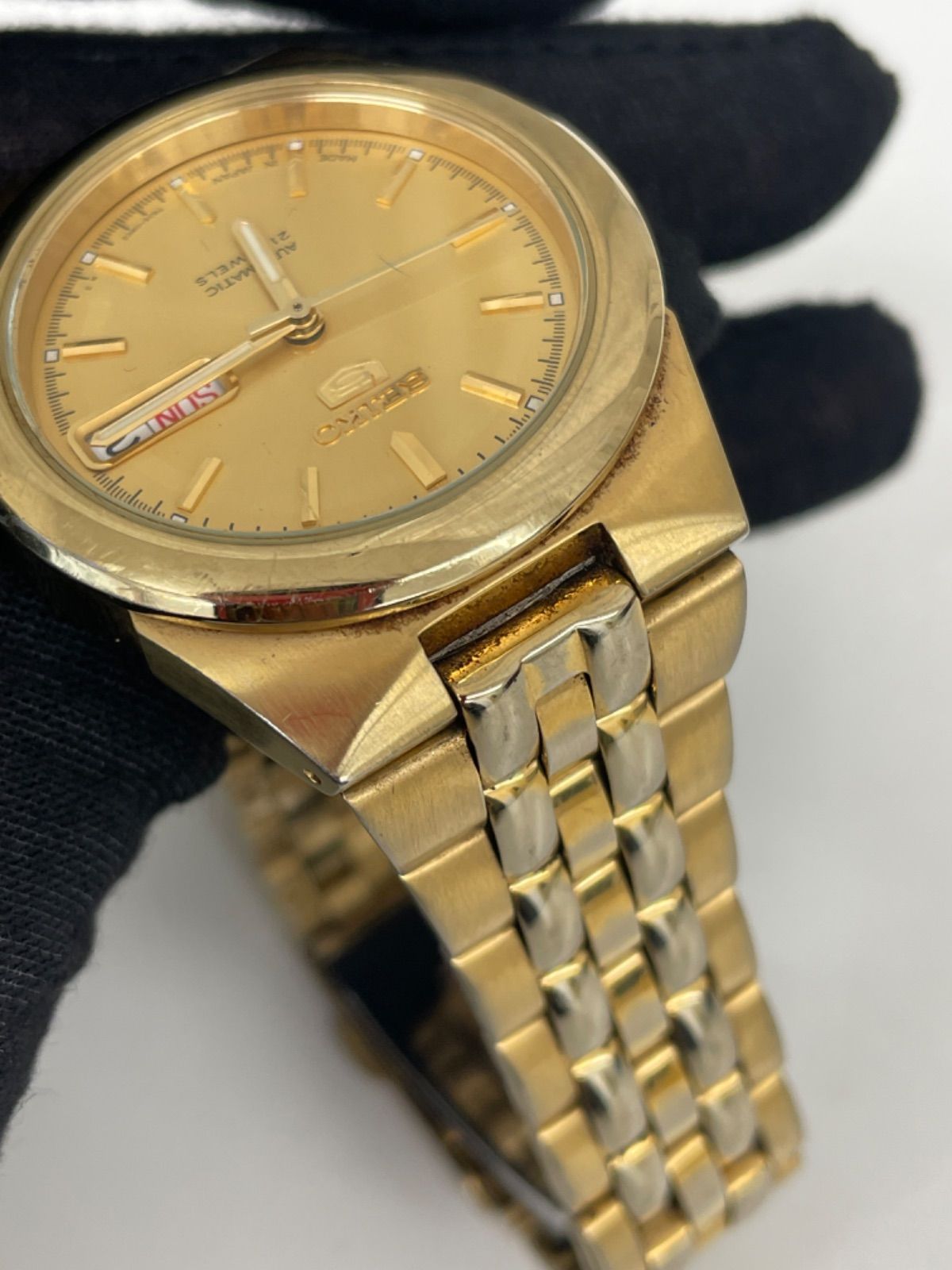 爆買い，新品 E【ヴィンテージ】SEIKO 5 自動巻き 腕時計 7S26-08V2