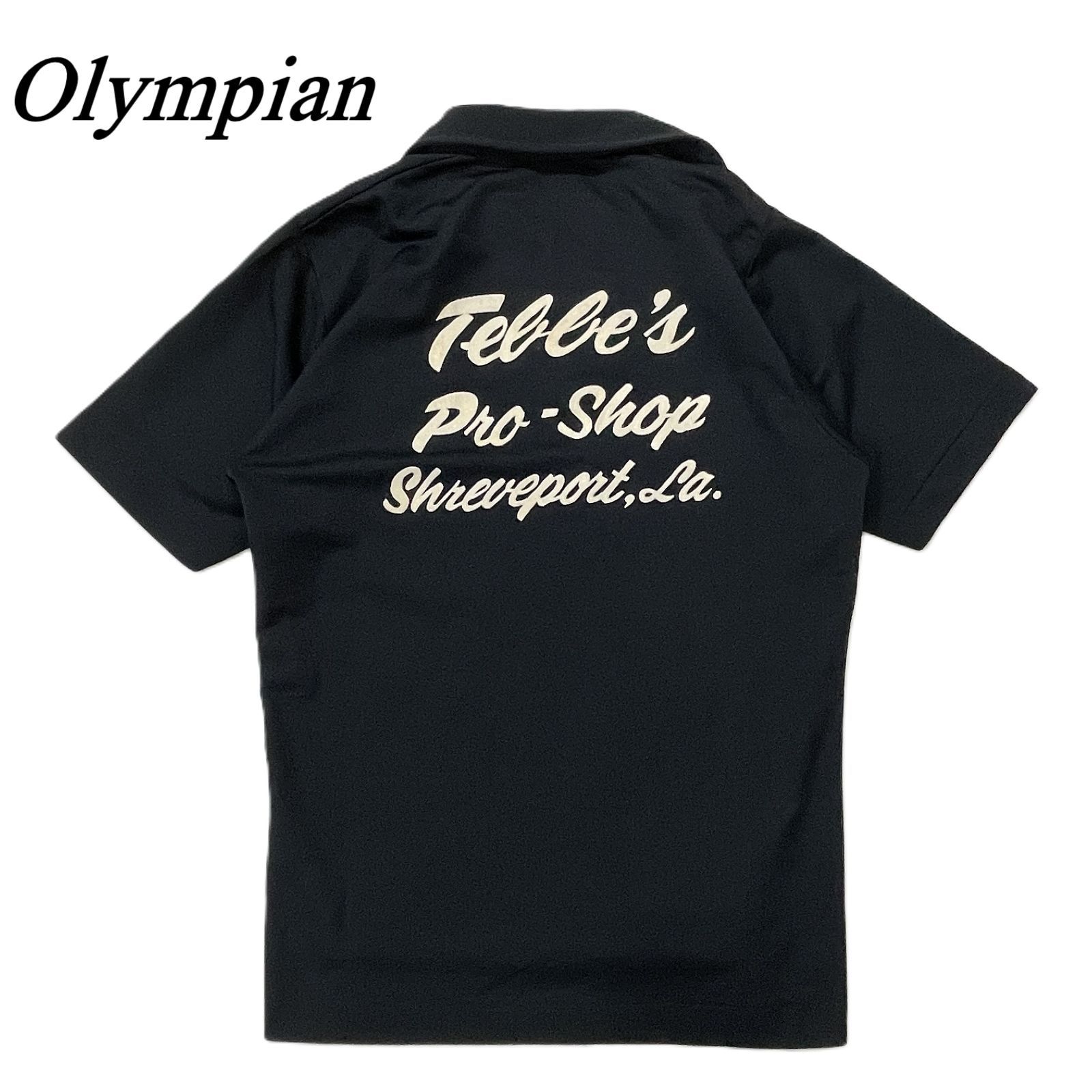 Olympian ボウリングシャツ ビンテージ M位 BLK/ブラック