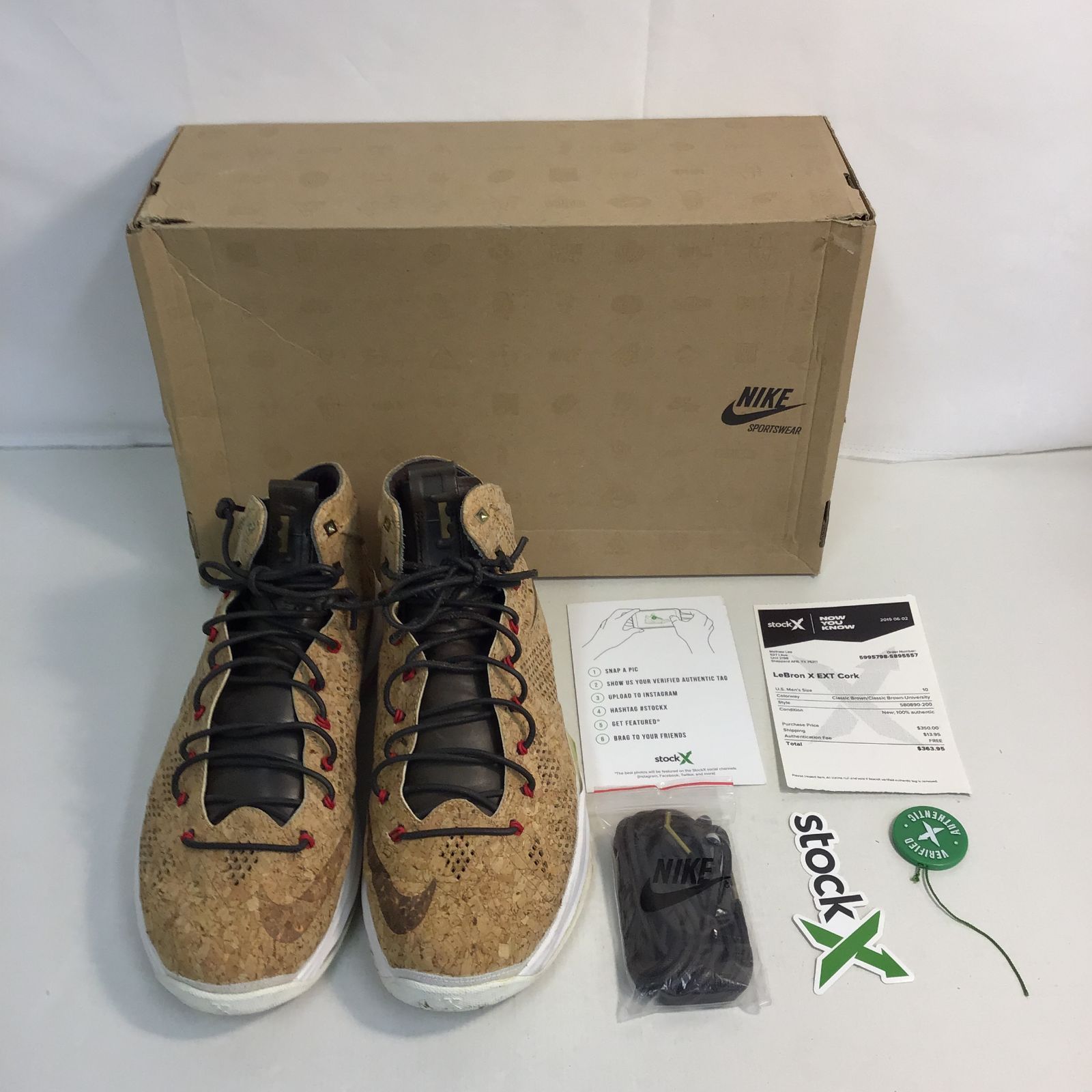 [八戸80-24] NIKE Lebron10 Ext Cork Qs 580890 200