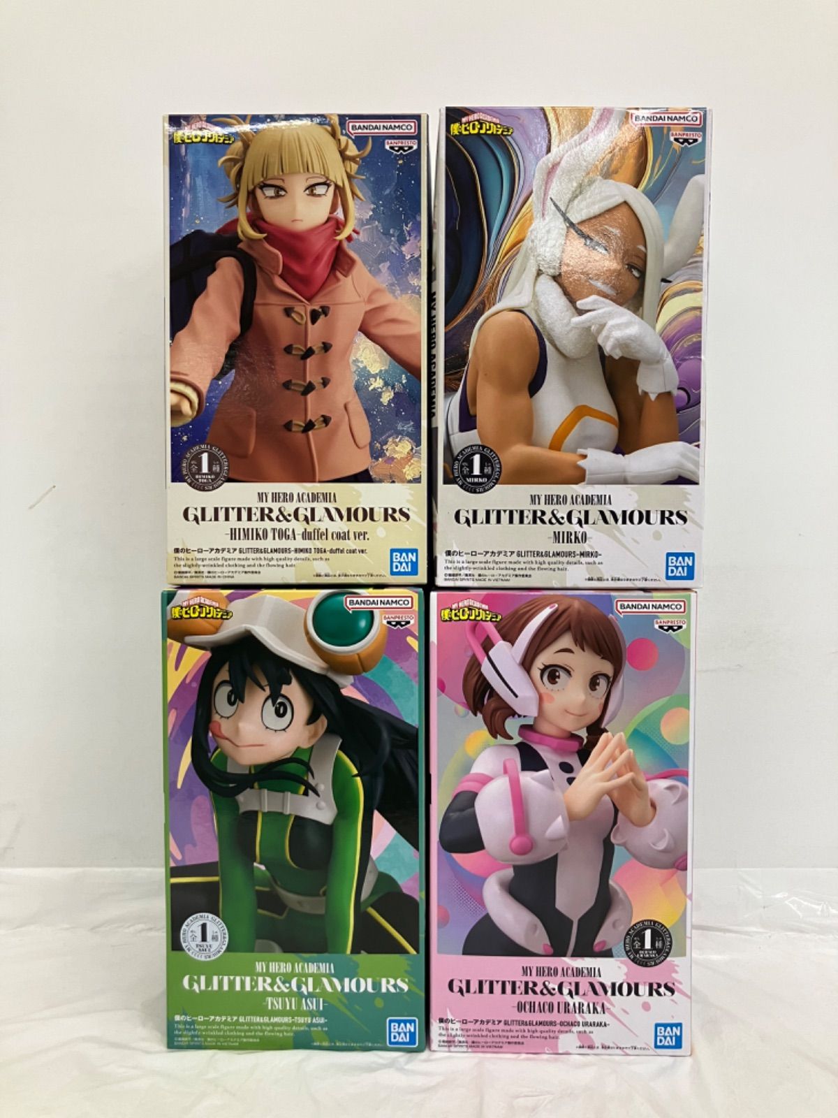 僕のヒーローアカデミア トガヒミコ 葉隠透 蛙吹梅雨 ミルコ 5点セット 未開封 僕のヒーローアカデミア GLITTER＆GLAMOURS フィギュア