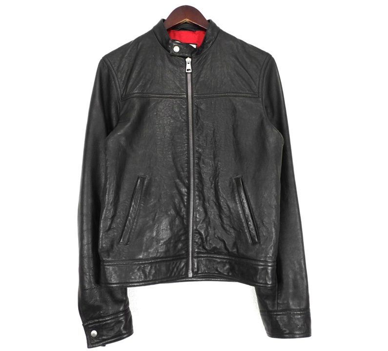グッチ GUCCI 【 264857 XN571 】 シングル レザー ライダース ジャケット w27235