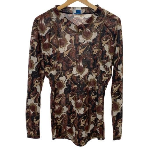 【中古】　Vivienne Westwood　トップス　長袖　Vネック　花柄　SAMPLE　古着　/4304
