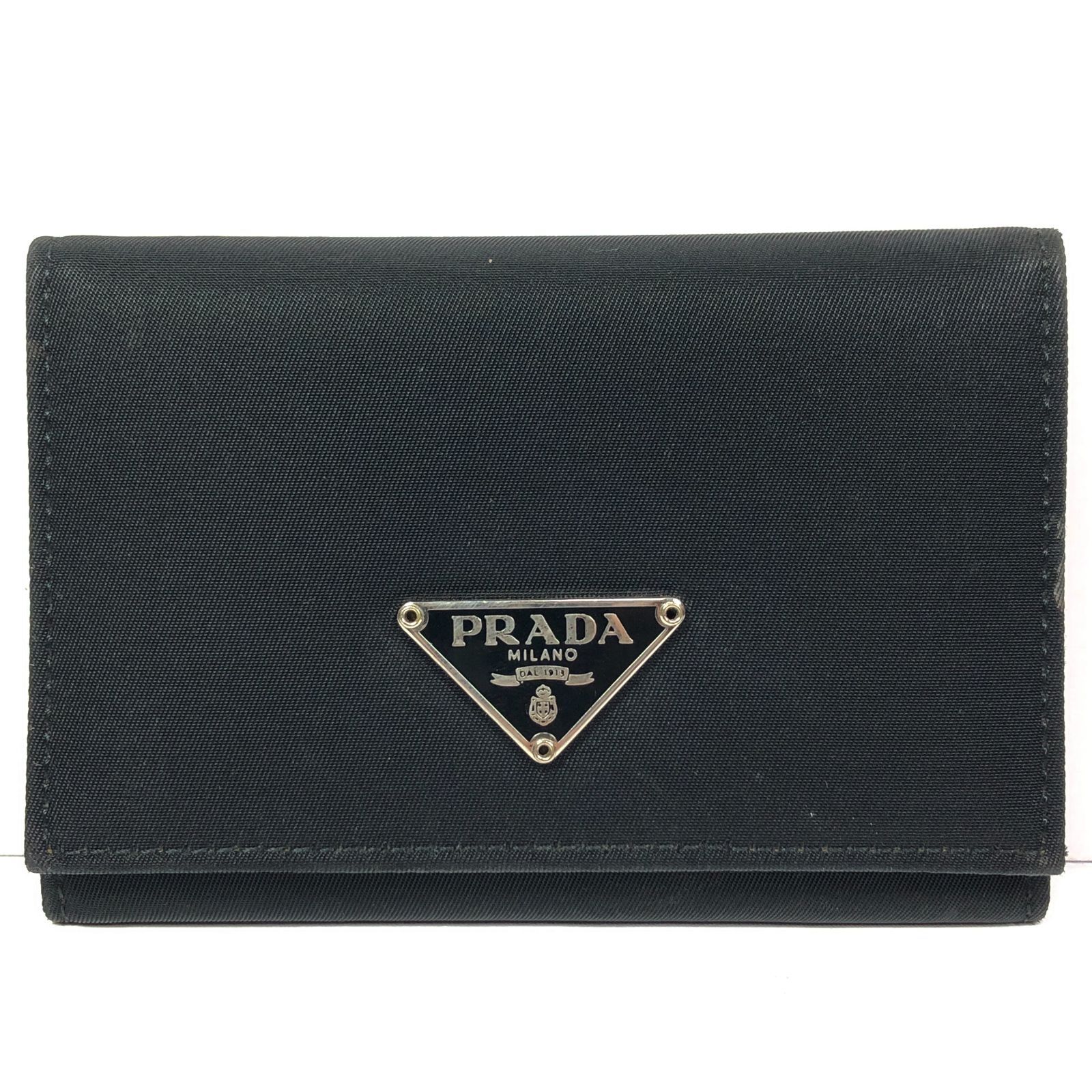 プラダ】本物 PRADA 三角ロゴプレート トライアングル 名刺入れ パス
