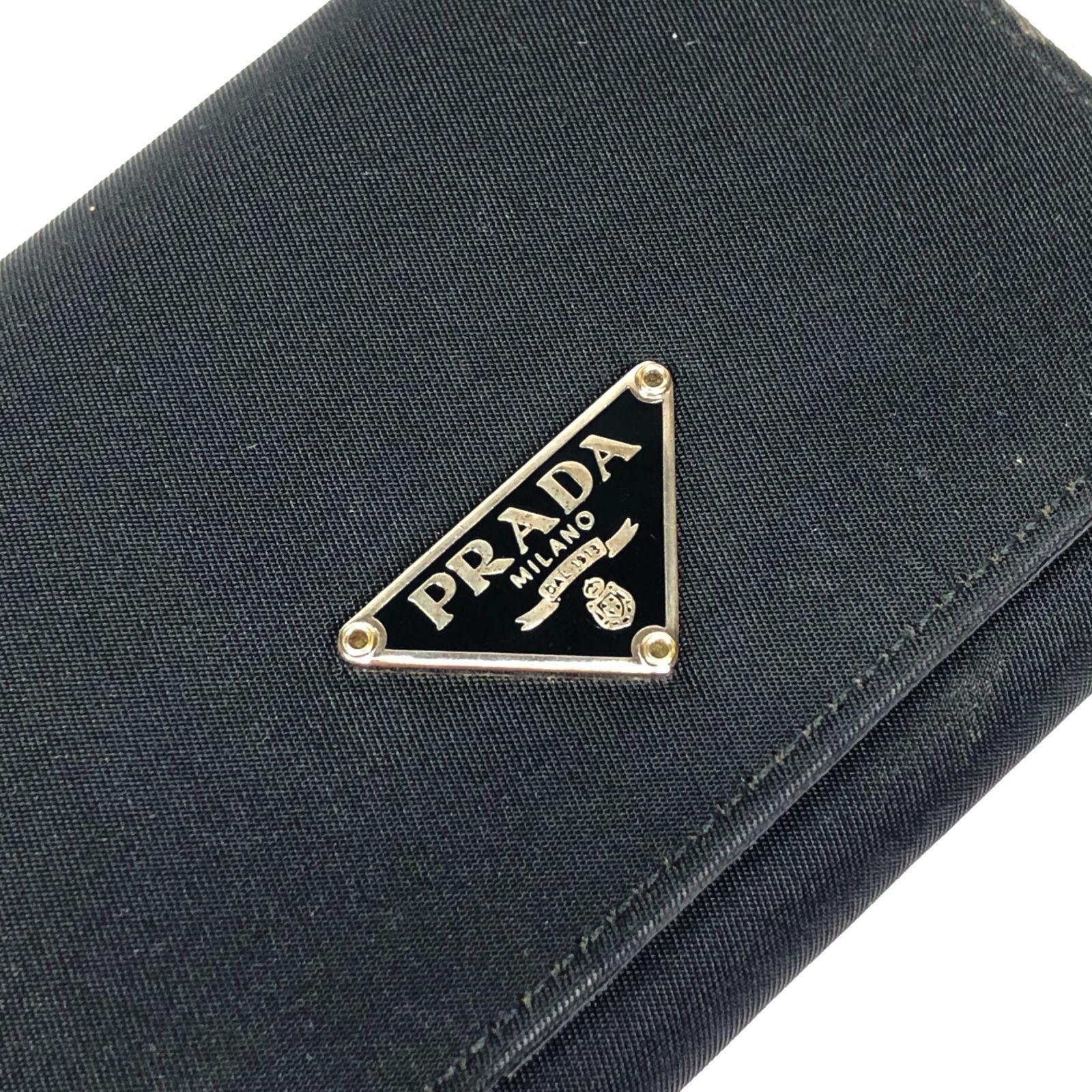 プラダ】本物 PRADA 三角ロゴプレート トライアングル 名刺入れ パス