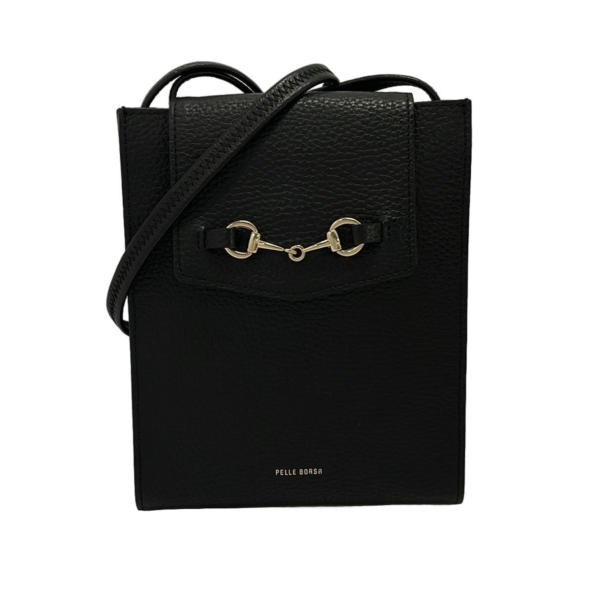 PELLE BORSA(ペレボルサ) ショルダーバッグ - 黒 レザー