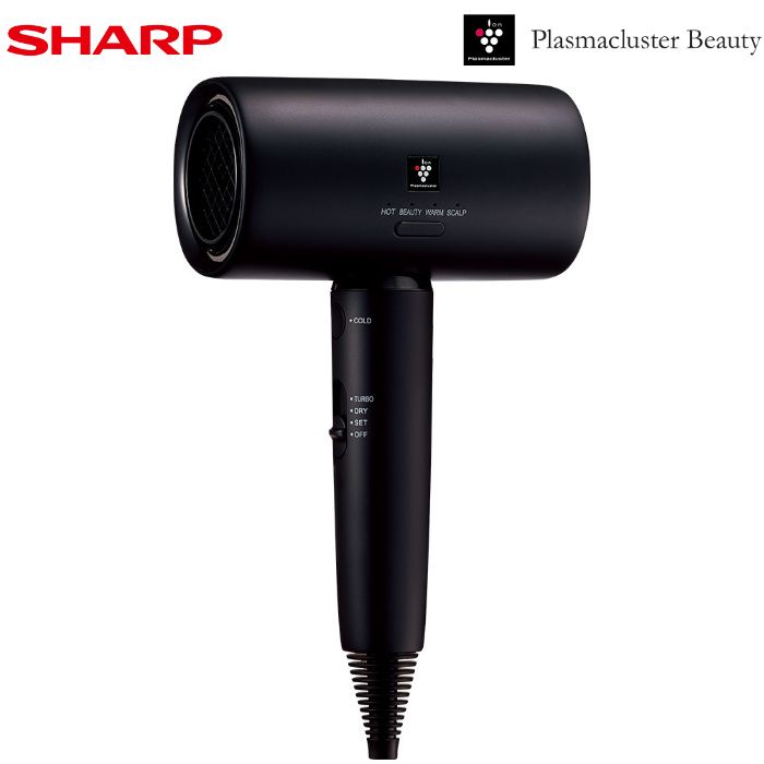 【新品】シャープ プラズマクラスタードライヤー IB-P802-B ミッドナイトブラック SHARP ヘアドライヤー Plasmacluster Beauty ブラック系 速乾 地肌ケア 温風 冷風 コンパクト スタンダードモデル