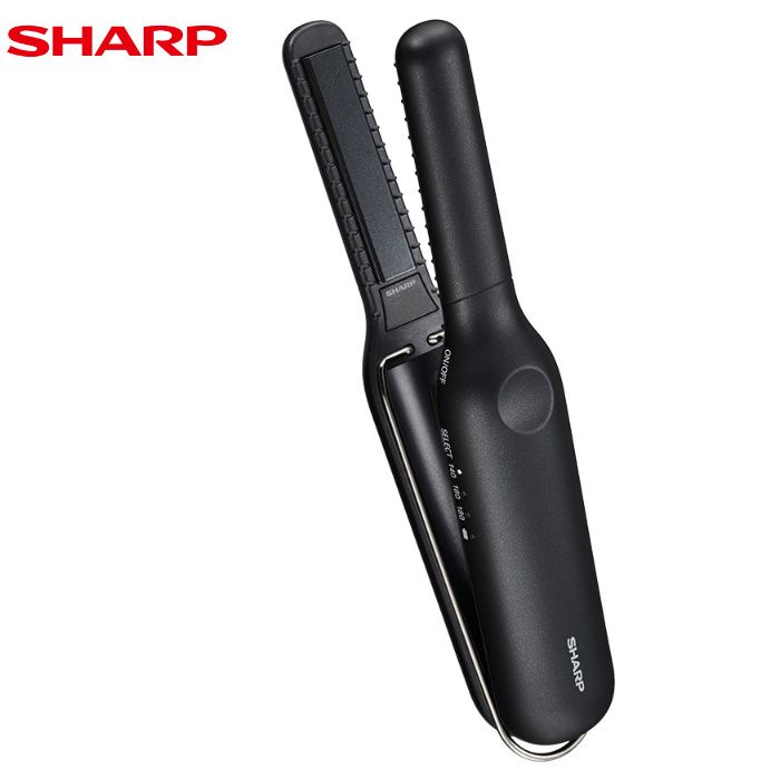 【新品】シャープ パワーモバイルコードレスアイロン IB-S510B-B スムースブラック SHARP ヘアアイロン USB Type-C対応 持ち運びやすいコンパクトサイズ ダイヤモンドコーティングプレート ニュアンスキープ ブラック系