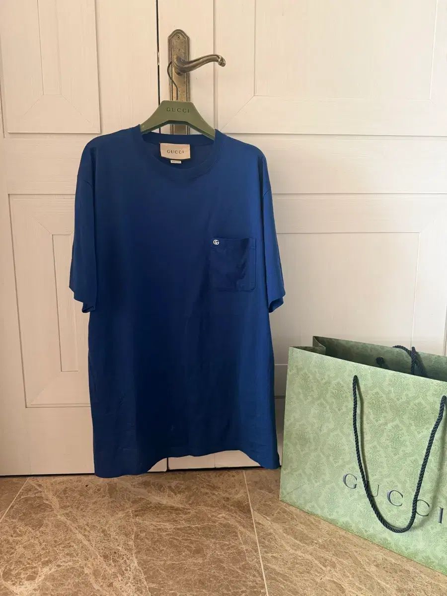 正規品 グッチ 半袖 Tシャツ ブルー 21,955円