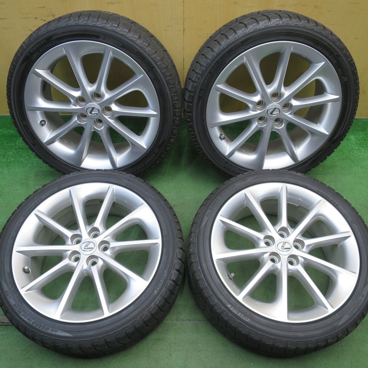 キレイ★レクサス CT 純正 215/45R17 スタッドレス ヨコハマ アイスガード iG50 プラス 17インチ PCD100/5H★6052901NJス