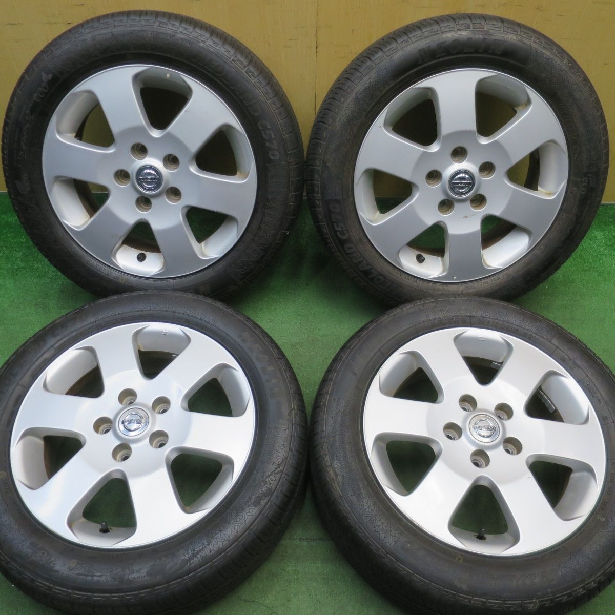 超バリ溝！24年！ほぼ10分★日産 C25 セレナ 純正 195/60R16 ネオリン NEOLAND C570 16インチ PCD114.3/5H★6052902NJノ