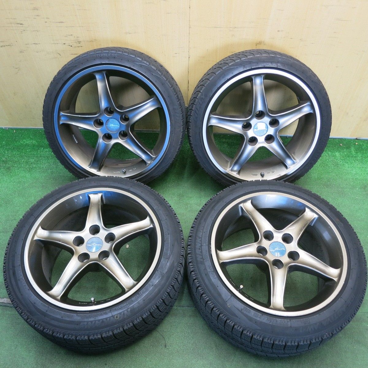 バリ溝！24年！8.5分★スタッドレス 215/40R17 235/45R17 ハイフライ Win-turi 212 ナンカン アイス アクティバ AW-1 STERN シュテルン 17インチ PCD114.3/5H★6053101HAス