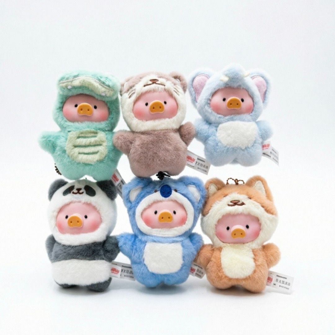 【即納】TOYZERO+ LULU THE PIGGY ANIMAL PARTY PUPPET SHOW ルル ザ ピギー アニマルパーティ パペットショー PVCフェイス ぬいぐるみ キーチェーン ブラインドボックス 1BOX 6体入り 新品未開封