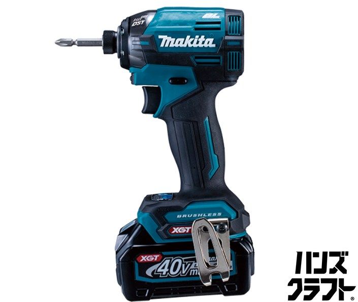 ☆マキタ makita 40Vmax 充電式 インパクトドライバ TD002GRDX ブルー 40V2.5Ah バッテリ2個 充電器 ケース付 未使用 純正