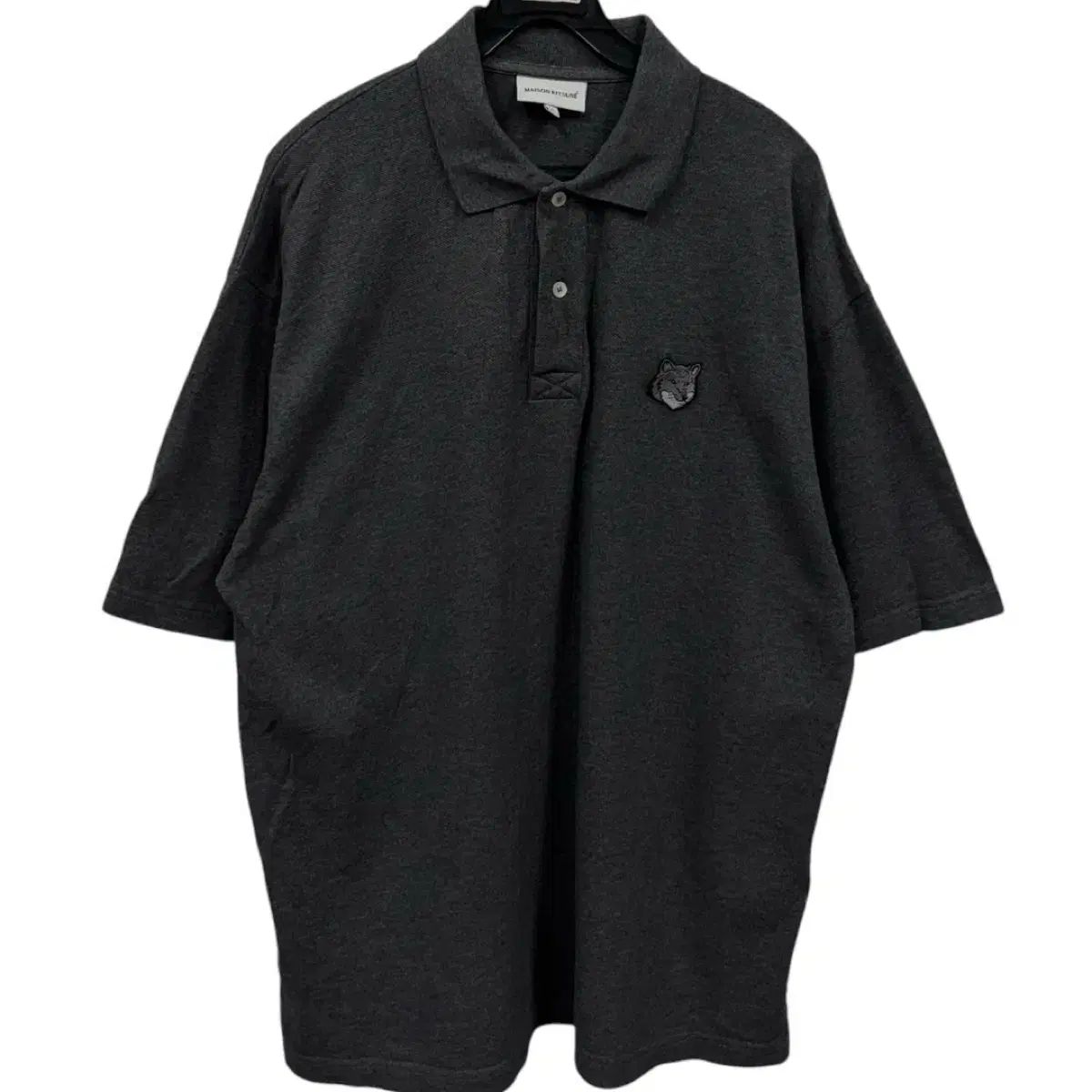 メゾンキツネ ヘッドパッチ ピケ 半袖Tシャツ XL