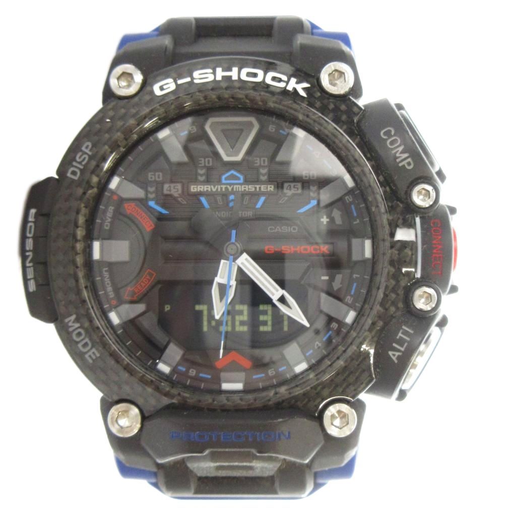 カシオジーショック CASIO G-SHOCK GR-B200 グラビティマスター 腕時計 ソーラー ウォッチ アナデジ ロゴ 黒 ブラック ■GY18 /MQ