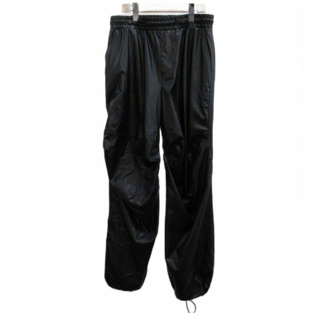 ディーゼル DIESEL P-MARTY-LTH ワークパンツ ペインターパンツ フェイクレザー ドローコード 46 黒 ブラック フルレングス A12771 /PP ■GY18 18,426円