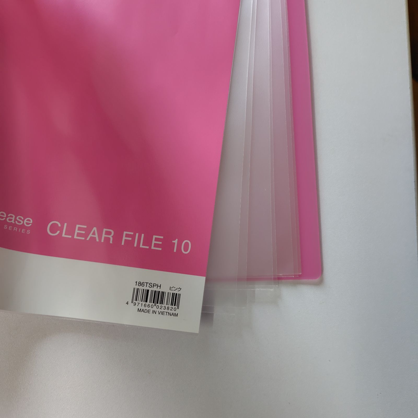 【未使用品】キングジム シンプリーズ A4 クリアファイル 10ポケット ピンク 80冊 大箱