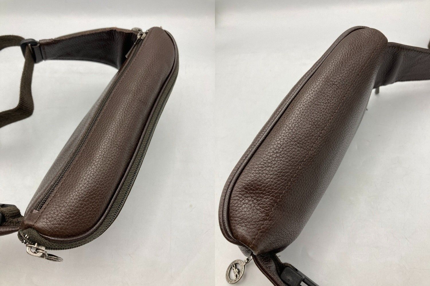 LONGCHAMP ロンシャン レザー ウエストポーチ 中古 D4 - メルカリ